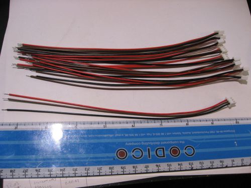 Qty 10 Cable Assembly 3 Wire 2.5mm 8 Inch - NOS