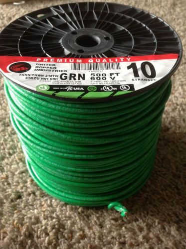 THHN/THWN 500 Ft.  #10 AWG  Stranded  Copper Wire - Green