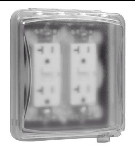 Hubbell MM1410C Taymac 55-in-1 Weatherproof Plastic GFCI Outlet Receptacle Cover