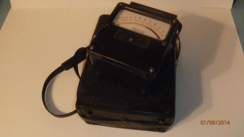 Vintage western electrical instrument corp model 433 600 volt meter with case for sale