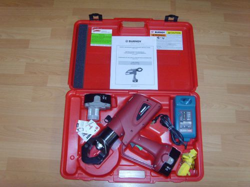 Burndy pat644-18v hydraulic battery operated crimper dieless crimping tool for sale