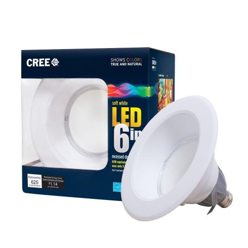 Cree truewhite 6 in. 65w (2700k) br30 dimmable led recessed led light- set of 4 for sale
