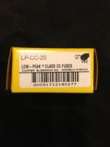 Lp-cc-20 fuse cooper bussmann (qty 8) for sale