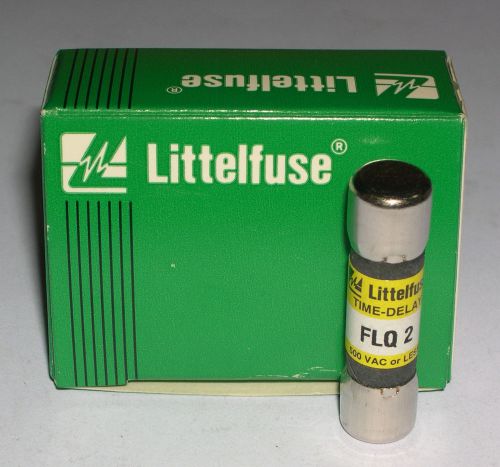LITTELFUSE, 2A TIME DELAY FUSES , FLQ 2, BOX OF 10