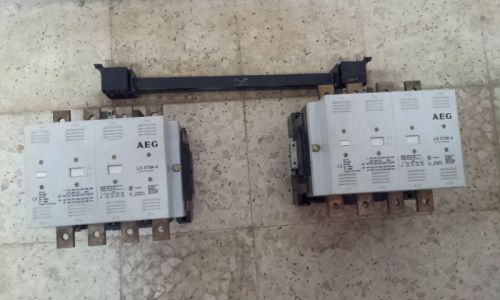 Aeg contactor 375kw 1000a 4 pole 415vac, 230vac coil ls 375k-4 lot of 2 for sale