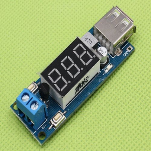Dc-dc step down power module led display with 5v usb charger for sale