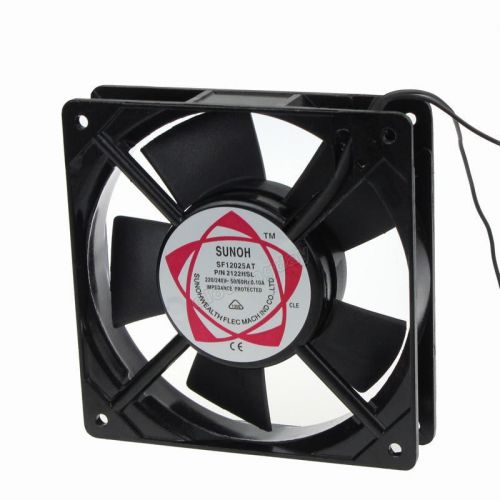 5pcs 120mm 25mm New Case Fan 220V 240v AC 72CFM PC Cooling 2 wire 120x120x25mm