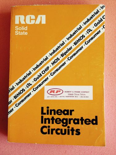 RCA LINEAR INTEGRATED CIRCUITS DATA BOOK 1978