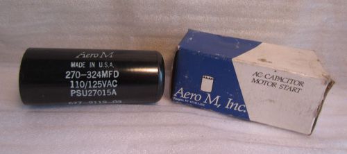 Aero m 270-324 mfd 110/125 vac psu27015a 677-9119-03 ac motor start capacitor for sale