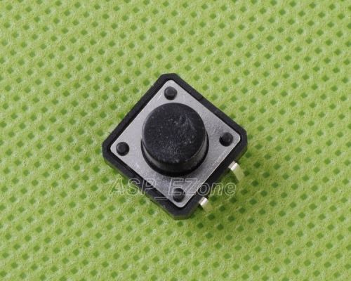 50pcs tact switches 12x12x8mm black press key new for sale