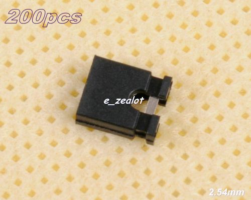 200pcs NEW 2.54mm Jumper Cap mini Jumper Short Circuit Cap Connection