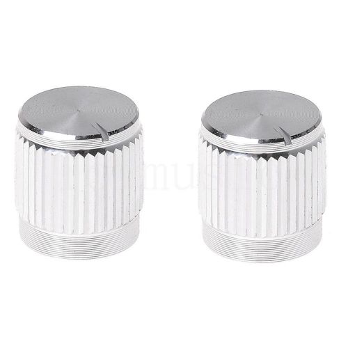 2pcs aluminium insert type knobs size=?10x12mm hole=18t color=silver for sale
