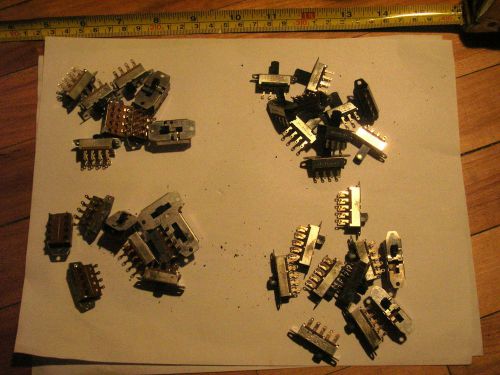 Assortment of 38 x NOS slide switches Lot 21