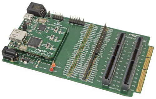 Microchip pic32 i/o expansion card 02-02029-r2 w/usb starter board dm320002 for sale