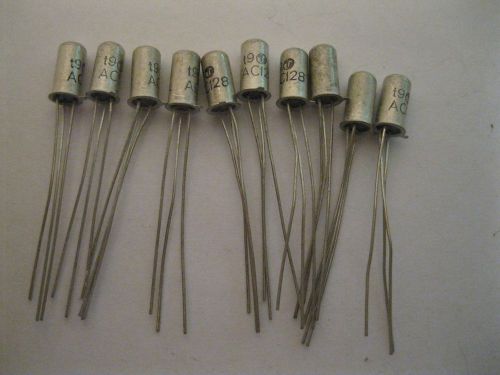 lot of 10 pcs AC128 Germanium pnp Transistor for fuzz face guitar effect