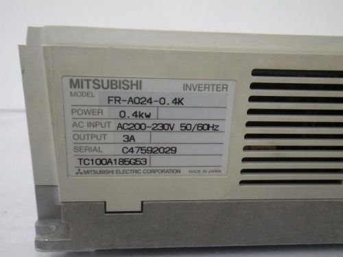 MITSUBISHI INVERTER FR-A024-0.4K IN GOOD CONDITION