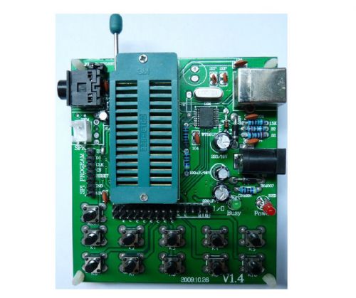 WT588D USB voice Sound Module Programmer Downloader Testing Board Tester set