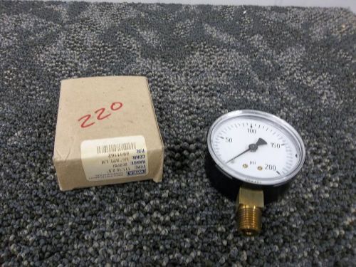Wika pressure gauge gage psi 0-200 2 1/2&#034; white dial 1/4 npt new for sale