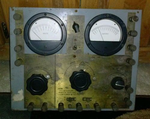 Vintage steampunk antique old electrical panel for generator tester brass! cool for sale