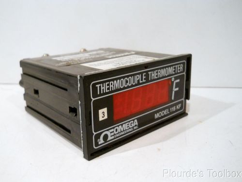 Used Omega Thermocouple Thermometer Model 115KF, 117 VAC, 230 VAC