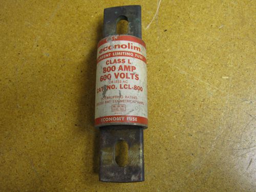 Econolim lcl-800 fuse class l 800amp 600vac used for sale