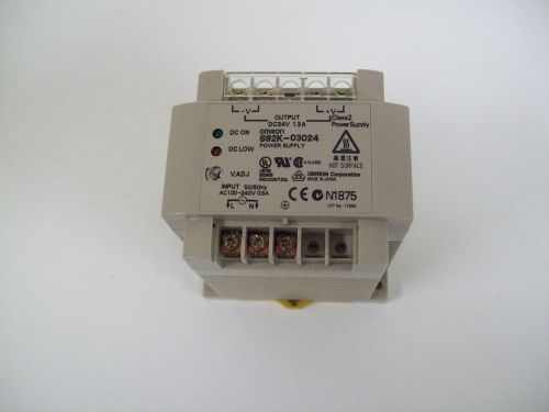 OMRON S82K-03024 24VDC 1.3A POWER SUPPLY - FREE SHIPPING!!!