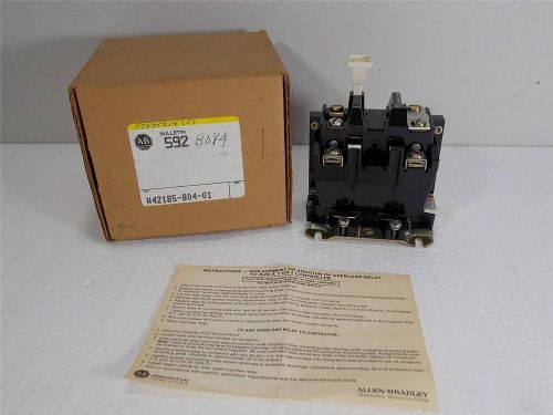 NEW OLD STOCK ALLEN BRADLEY W42185-804-01 OVERLOAD RELAY PHOTOSWITCH