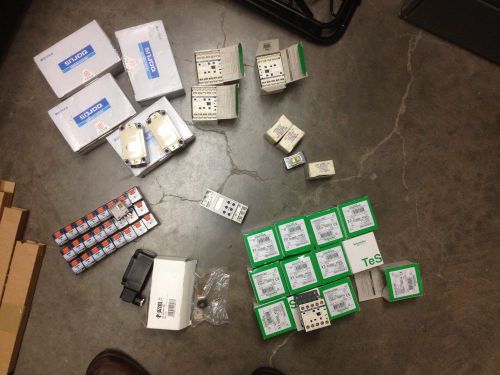 Huge lot relays timer switches theben tr611, pizzato, lxp1-120, schrack,sq d for sale