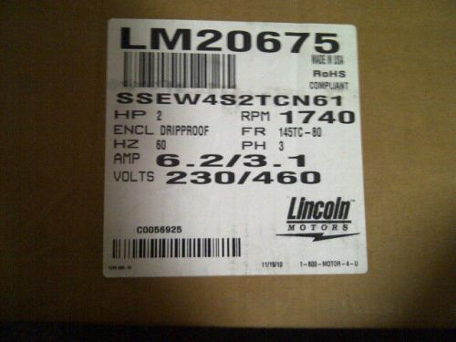 LINCOLN MOTOR MFG # LM20675