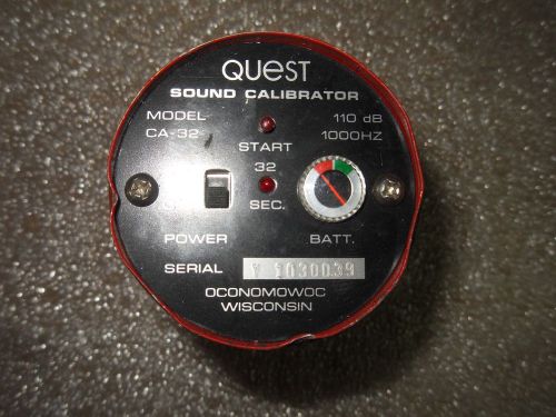 (v57-2) 1 used quest electronics ca-32 permissible sound calibrator for sale