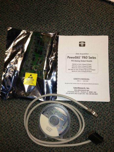 CyberResearch PowerDAS PAO 32/16 NEW, manual,disc,cable,32 16-bit analog output