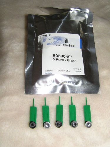 Graphic controls chart pens green 5pk 82-32-0314-05 for sale