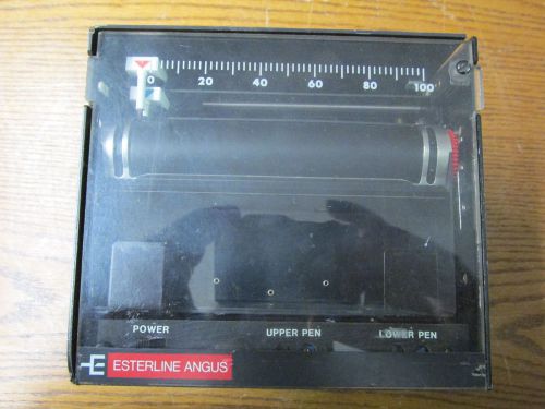 Esterline angus ms402d chart recorder 120 volts a/c 60 hertz 4-20ma for sale