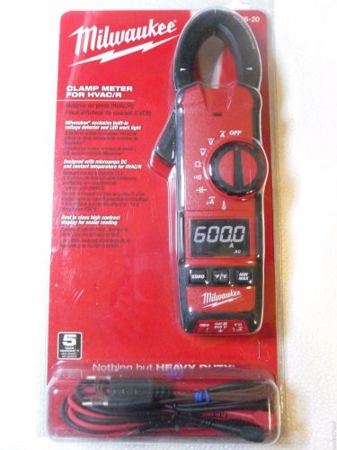 Milwaukee 2236-20 clamp meter hvac/r built in voltage detector led for sale