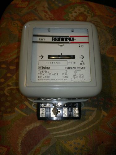ISKRA E73CV one phase KWh meter 220V 10-40 A 50 Hz