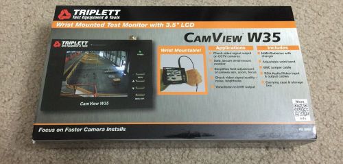 New Camview W35 Triplett 3.5&#034; Video Wrist LCD Monitor w/ Carrying Case 8050 CCTV