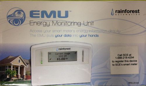 New! Rainforest EMU Energy Monitoring Unit (RFA-Z105)