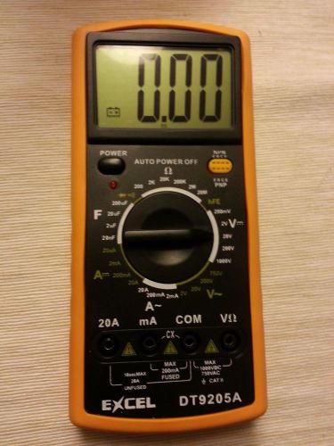 Dt9205a multimeter dc ac capacitance, continuity &amp; more for sale