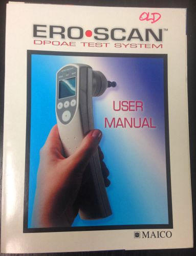 Maico Ero Scan OAE Test System Database Software User Manual