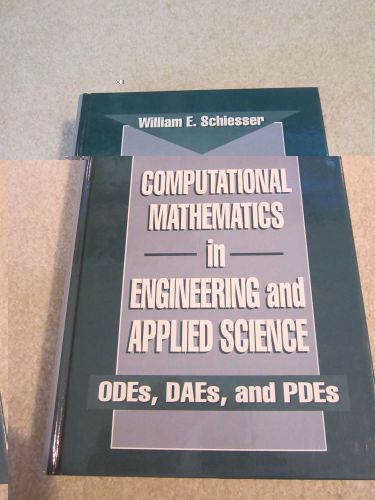 BOOK COMPUTATIONAL MATHEMATICS SCHIESSER 1994 CRS NO DISK JUST BOOK