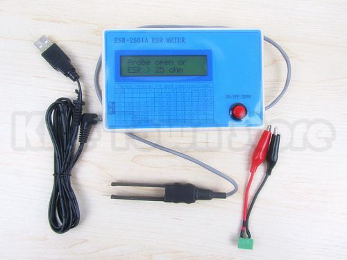 Autoranging in circuit esr/dcr capacitor /low ohm meter up to 0.01 to 25r for sale