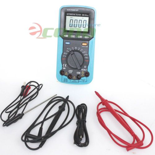 Handheld digital car automotive multimeter volt amp ohm temp capacitance tester for sale