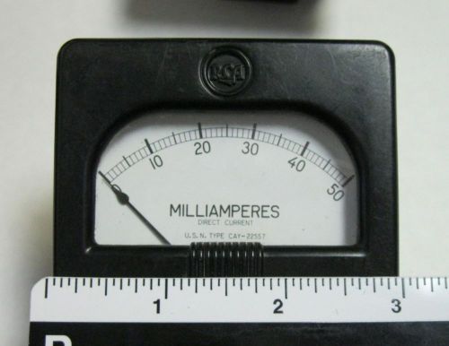 4 DC Milliamperes Meters/Gauges 1 Simpson 0-5, Weston 0-1.0, GE 0-150, RCA 0-50