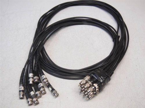 9 Pomona 4964-SS-60 BNC ON LOW NOISE Cables with RCA Adapters