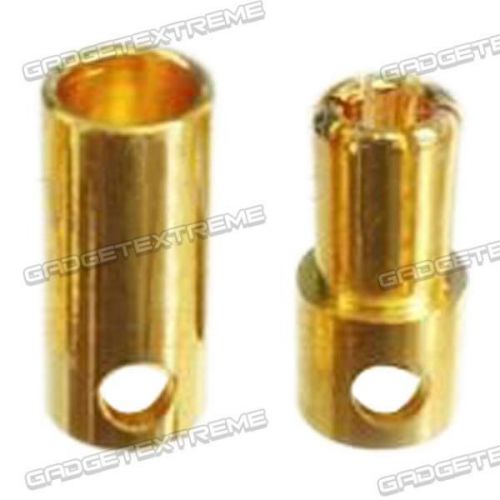 5.0mm Golden Banana Plug Connector for RC Models 20-Pairs e