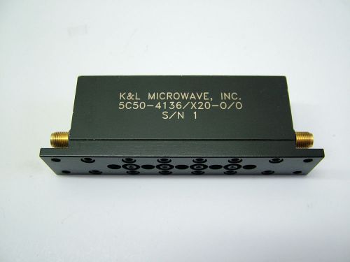 RF FILTER 5C50-4136/X20-0/0 K&amp;L CF 4.36GHz BW 20MHz LOSS 4db SMA