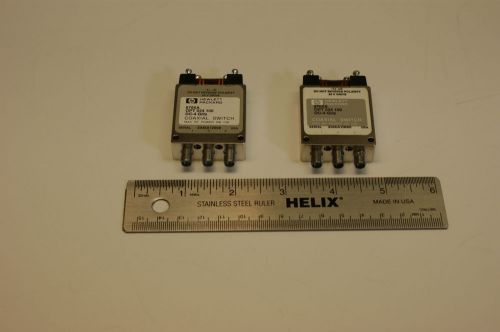 Lot Of  2 Agilent / Hewlett Packard 8765A Coaxial SPDT RF Switches. DC - 4 GHZ