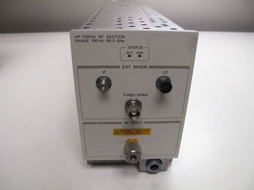 HP Agilent 70910A Wide BW RF Section,100 Hz to 26.5 GHz