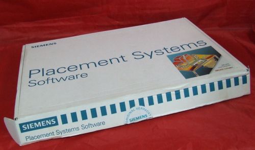 SIEMENS PLACEMENT SYSTEMS SOFTWARE Line Computer 501.03 on CD Rom and 3.5&#034; discs
