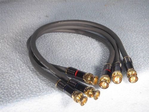 Sonic Wave x3 RGB BNC 18&#034; High Quality Silver Plated Copper Triple Shield Cable